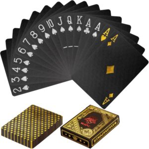 poker kartya fekete arany 1